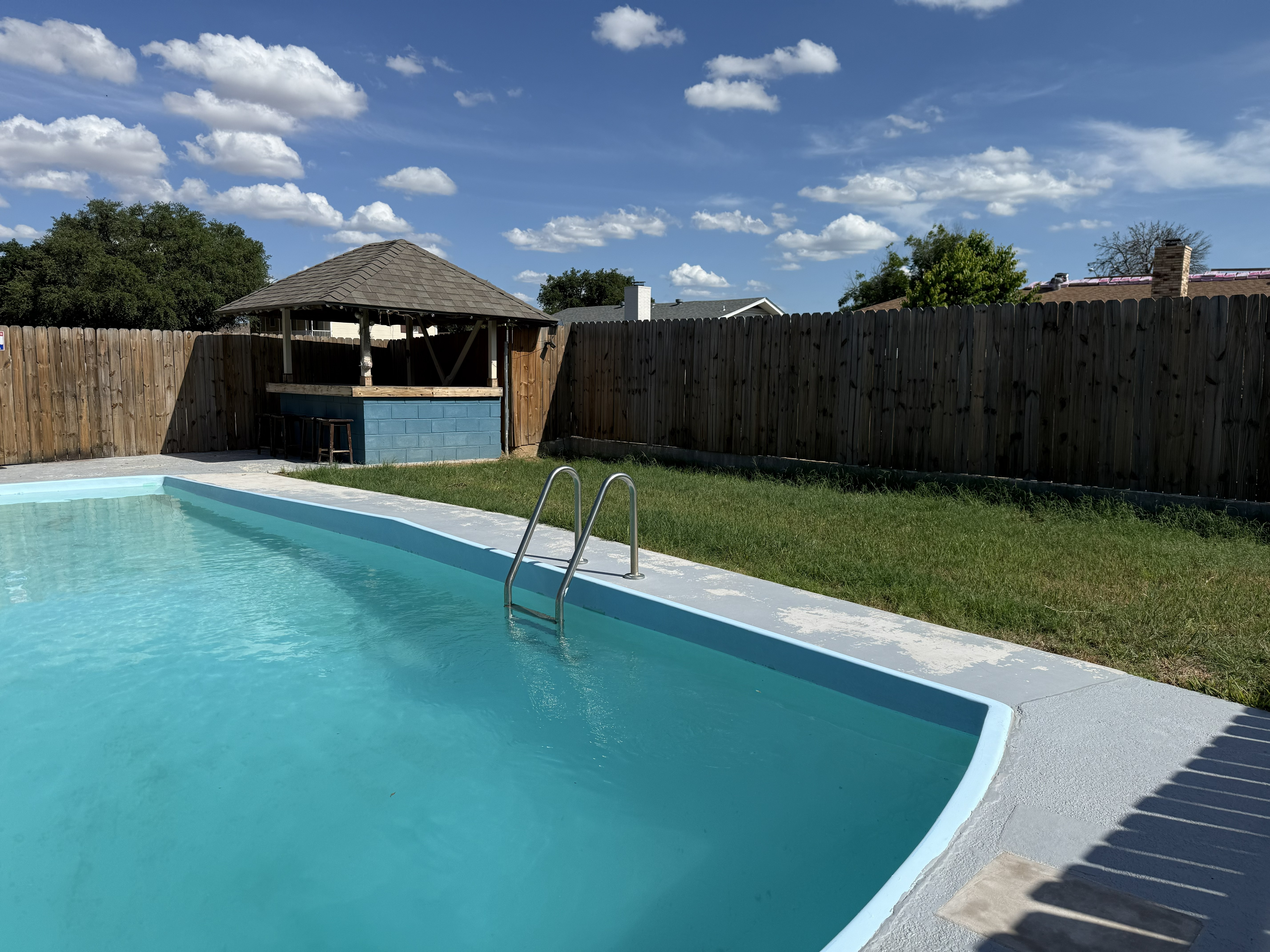Backyard swimming pool at Bayt Salam